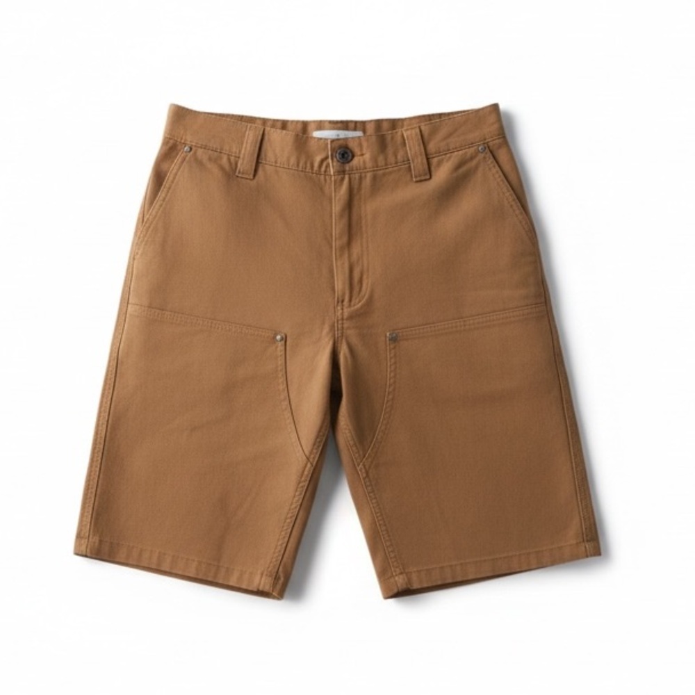 CAT Double Knee Utility Shorts Tawny Brown Men’s 30 Workwear Cotton Stretch NWT